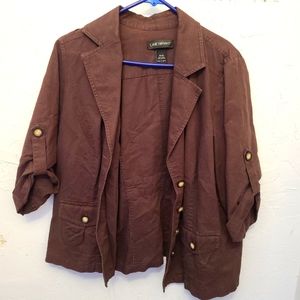 Lane Bryant brown Jacket